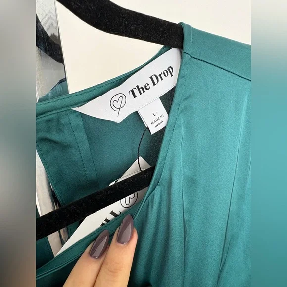 The Drop Women's Jacob Long-Sleeve Cutout Midi Dress Size Large NWT - Picture 5 of 9